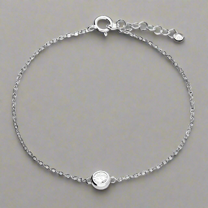 Sterling Silver Single Crystal Bracelet - More Than Just a Gift | Narborough Hall
