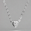 Sterling Silver Mini CZ Heart Necklace - More Than Just a Gift | Narborough Hall