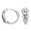 Sterling Silver Three Strand Huggie