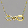 Sterling Silver Gold Plated Infinity Knot Necklace