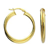 Sterling Silver Gold-plated Twisted Hinged Hoop Earrings - More Than Just a Gift | Narborough Hall