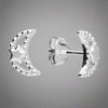 Sterling Silver Moon & Star Studs