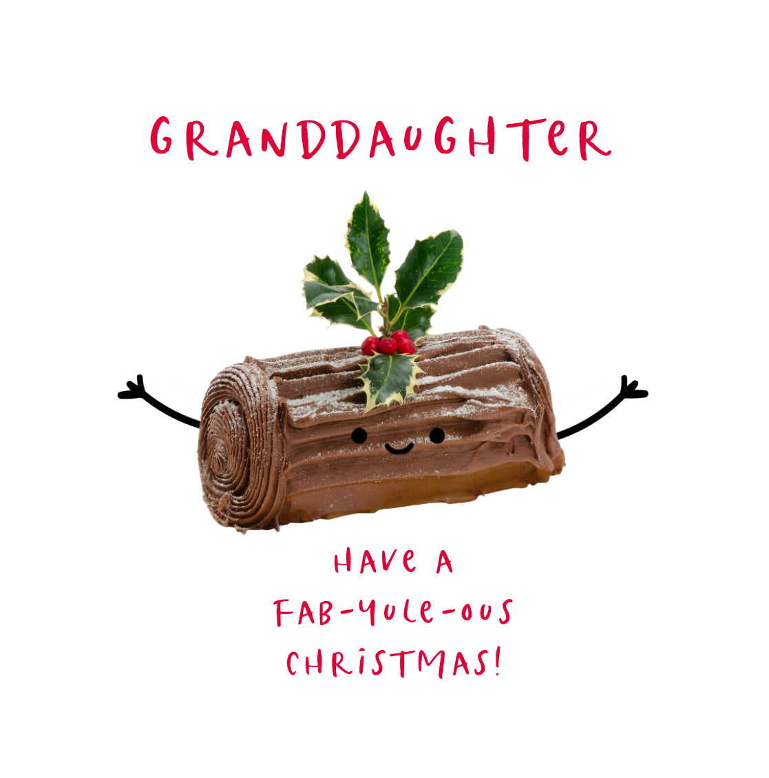 Better Together Granddaughter Fab-yule-ous Christmas Card