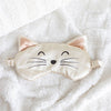 White Cat Satin Sleep Mask