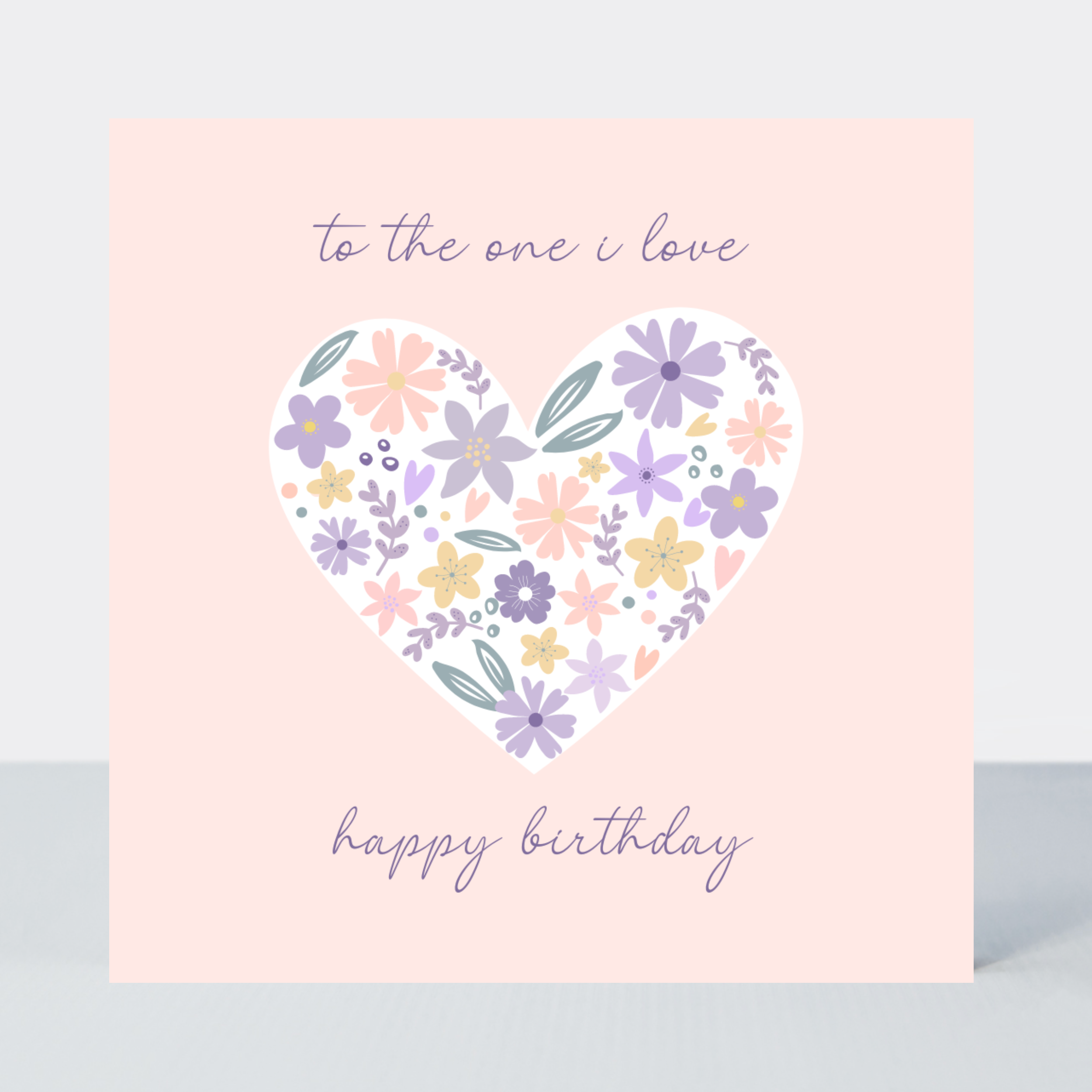 Lavender Haze One I Love Birthday Card - More Than Just a Gift | Narborough Hall