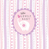 Belly Button Mabel Hello Lovely Baby(pink) Card