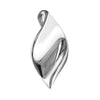 Sterling Silver Twist Leaf Necklace