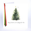 Ribbon Candy Christmas Tree - Five Dollar Shake Hand finished Christmas Card