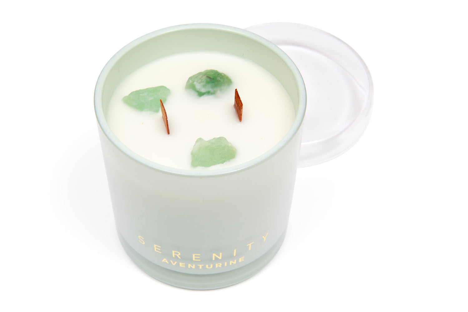 Serenity Crystal Abundance & Aventurine Candle - More Than Just a Gift | Narborough Hall