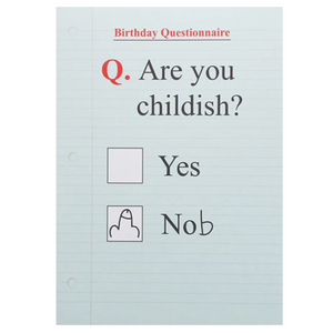 Just Saying - Childish Card - More Than Just a Gift | Narborough Hall