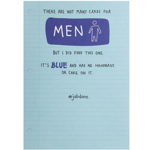 Just Saying Men Blue Birthday Card - More Than Just a Gift | Narborough Hall