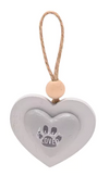 Thoughts of You Pet Hanging Heart - Grey - More Than Just a Gift | Narborough Hall