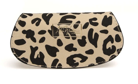 Alice Wheeler Leopard Large Glasses Case