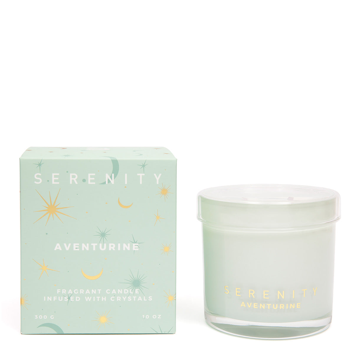 Serenity Crystal Abundance & Aventurine Candle - More Than Just a Gift | Narborough Hall