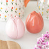 Set of 2 Tulip Ceramic Salt and Pepper Shakers