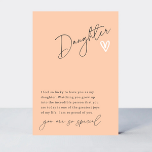Little Notes Daughter Card - More Than Just a Gift | Narborough Hall