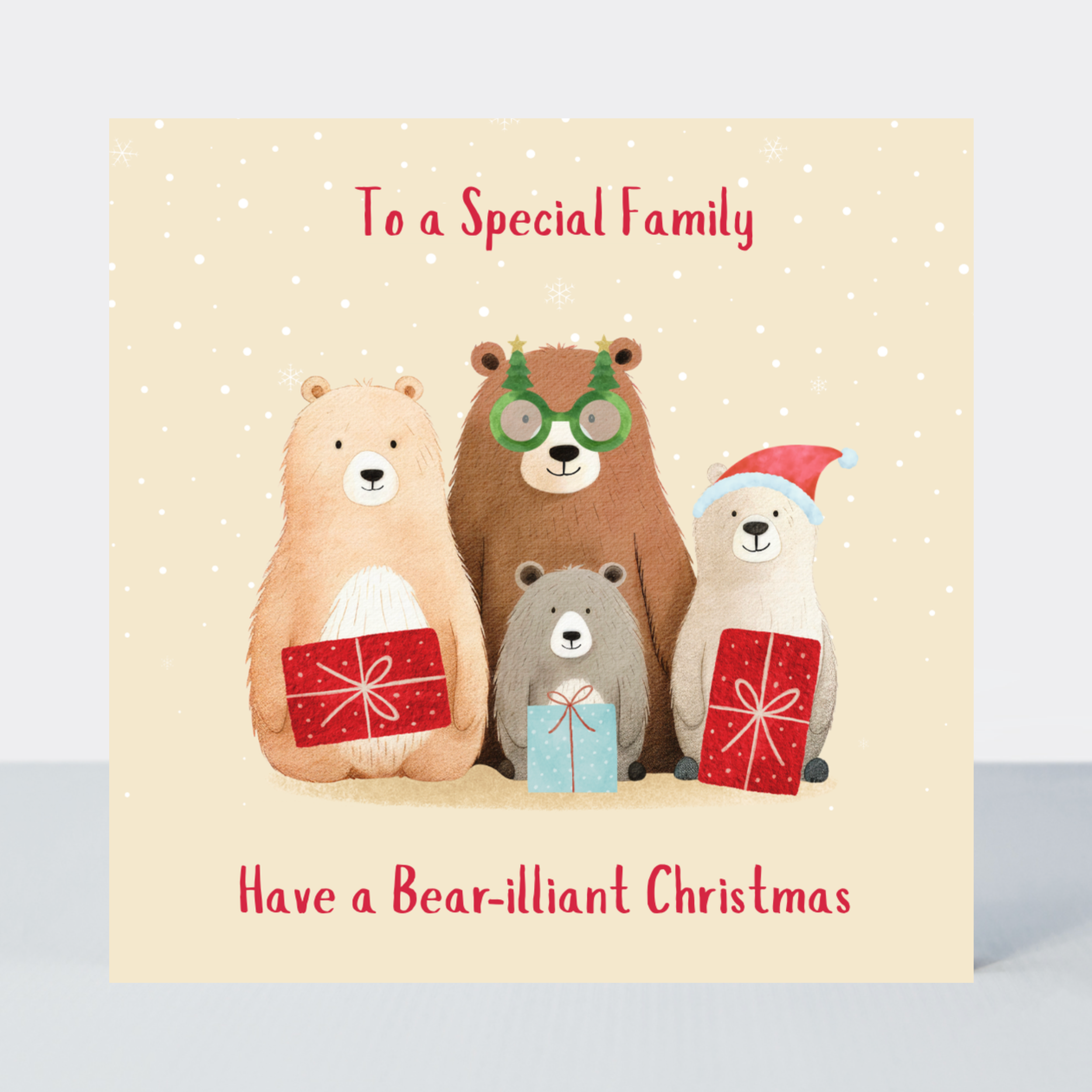 Bear-illiant Special Family Christmas Card