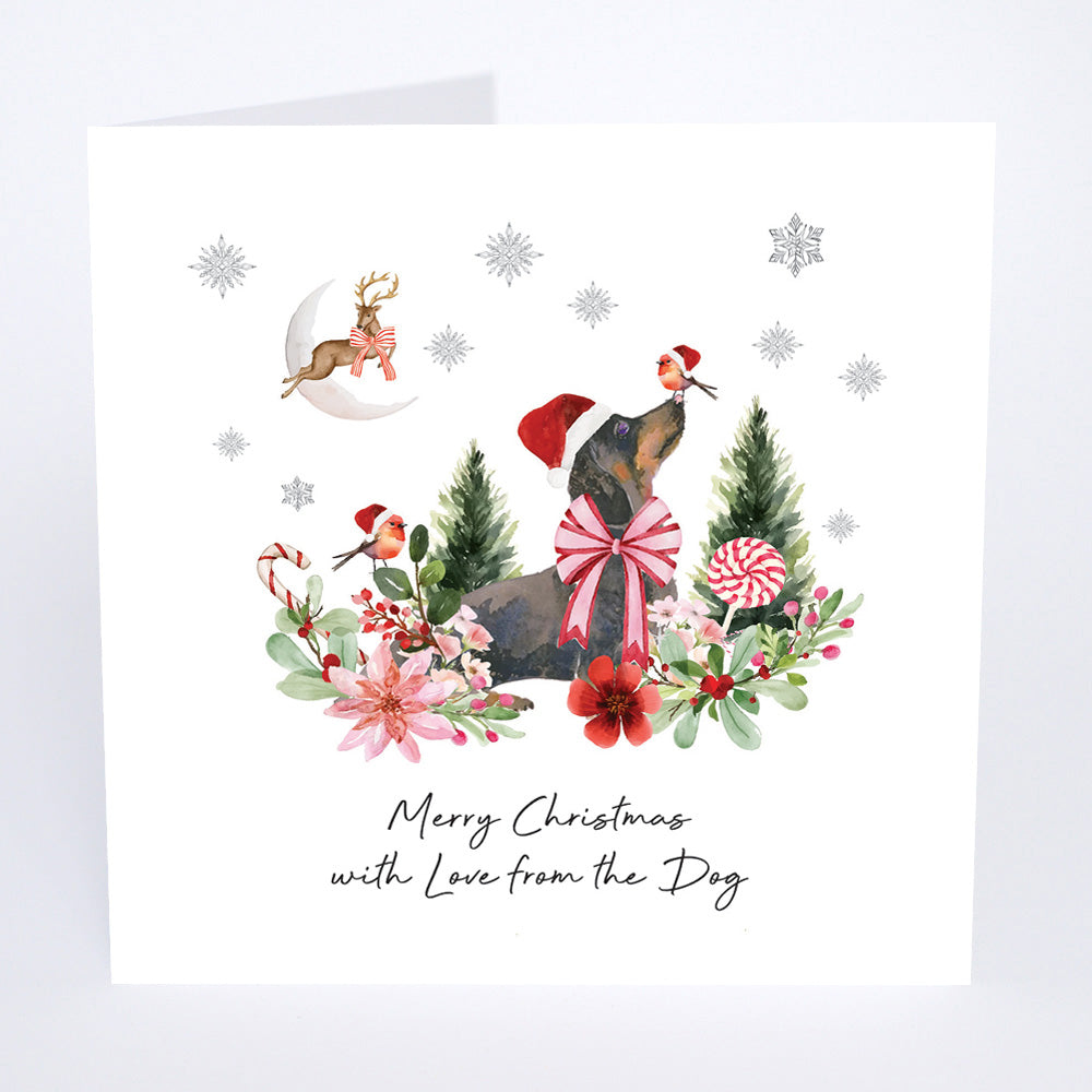 Five Dollar Shake Merry Christmas With Love From The Dog Christmas Card
