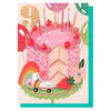 Louise Tiler - Age 9 Pink Cake Birthday Card