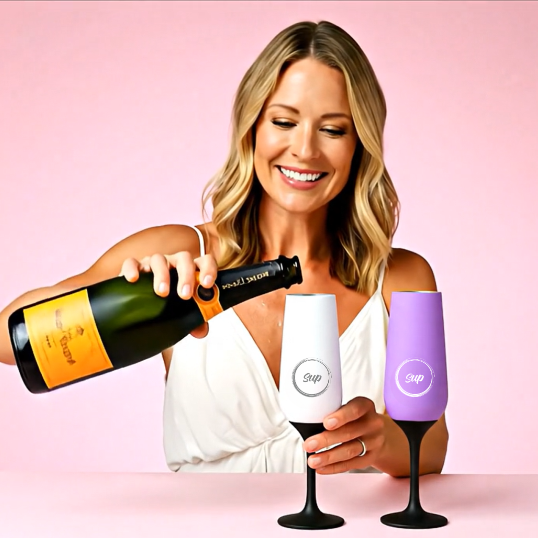 Sup - Flowers Insulated Champagne Flute