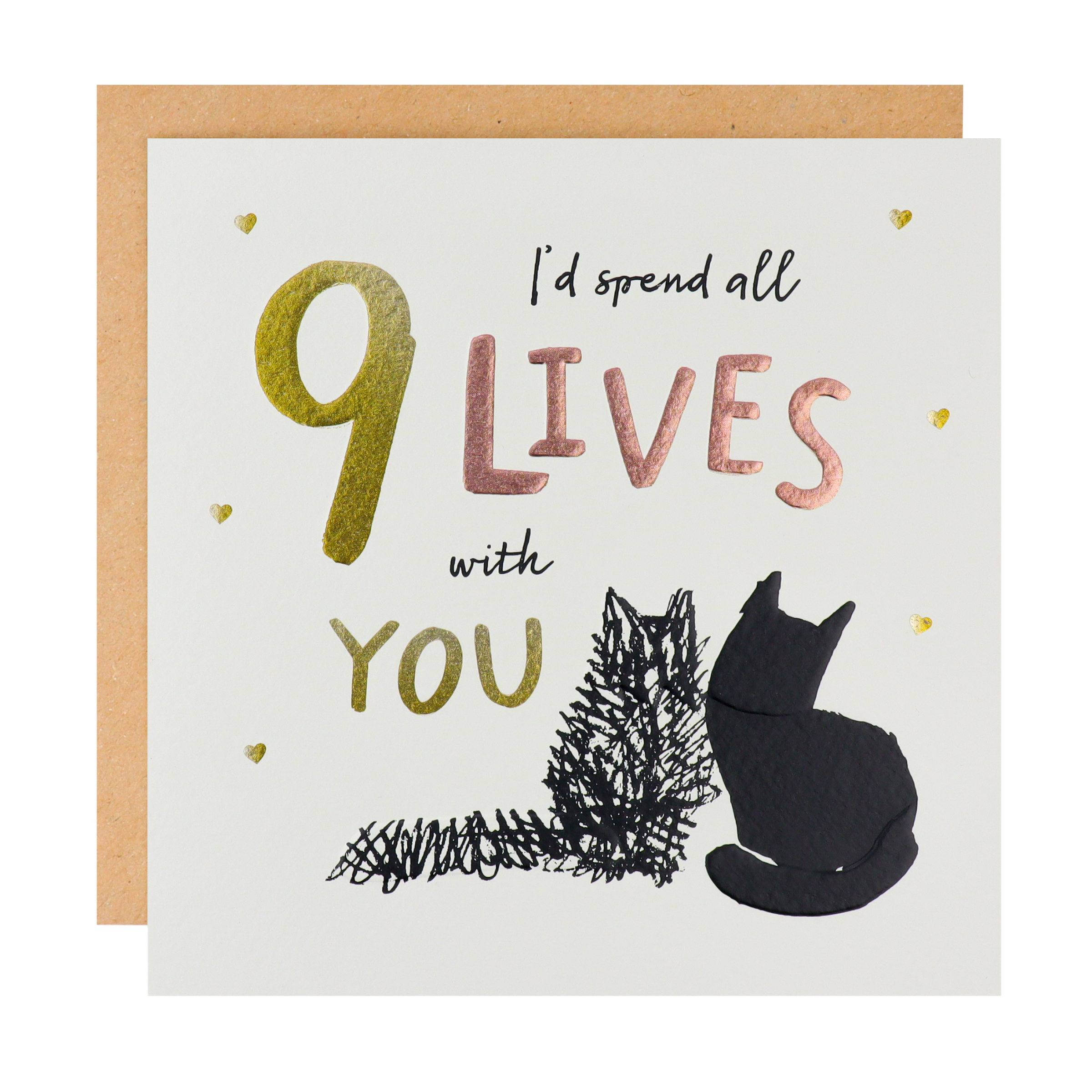 Cardology - Battersea I'd Spend Nine Lives With You Greeting Card - More Than Just a Gift | Narborough Hall