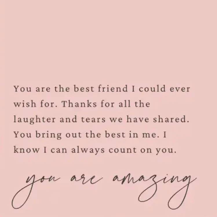 Petimo - Bestie You Are Amazing Card - Pink Birthday/Friendship