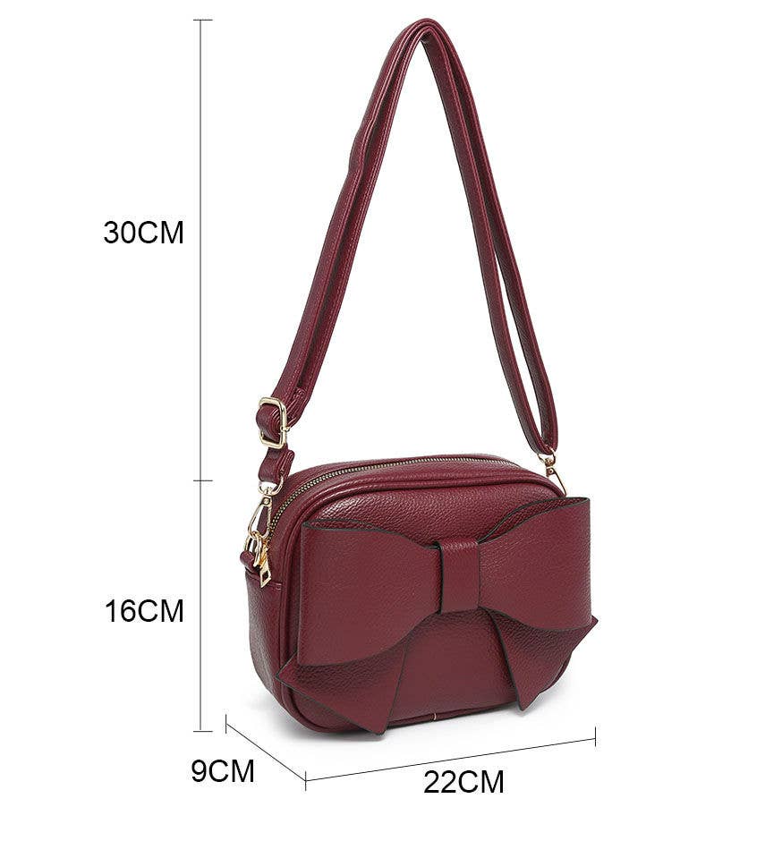 Beau Lilac Crossbody Bow Bag