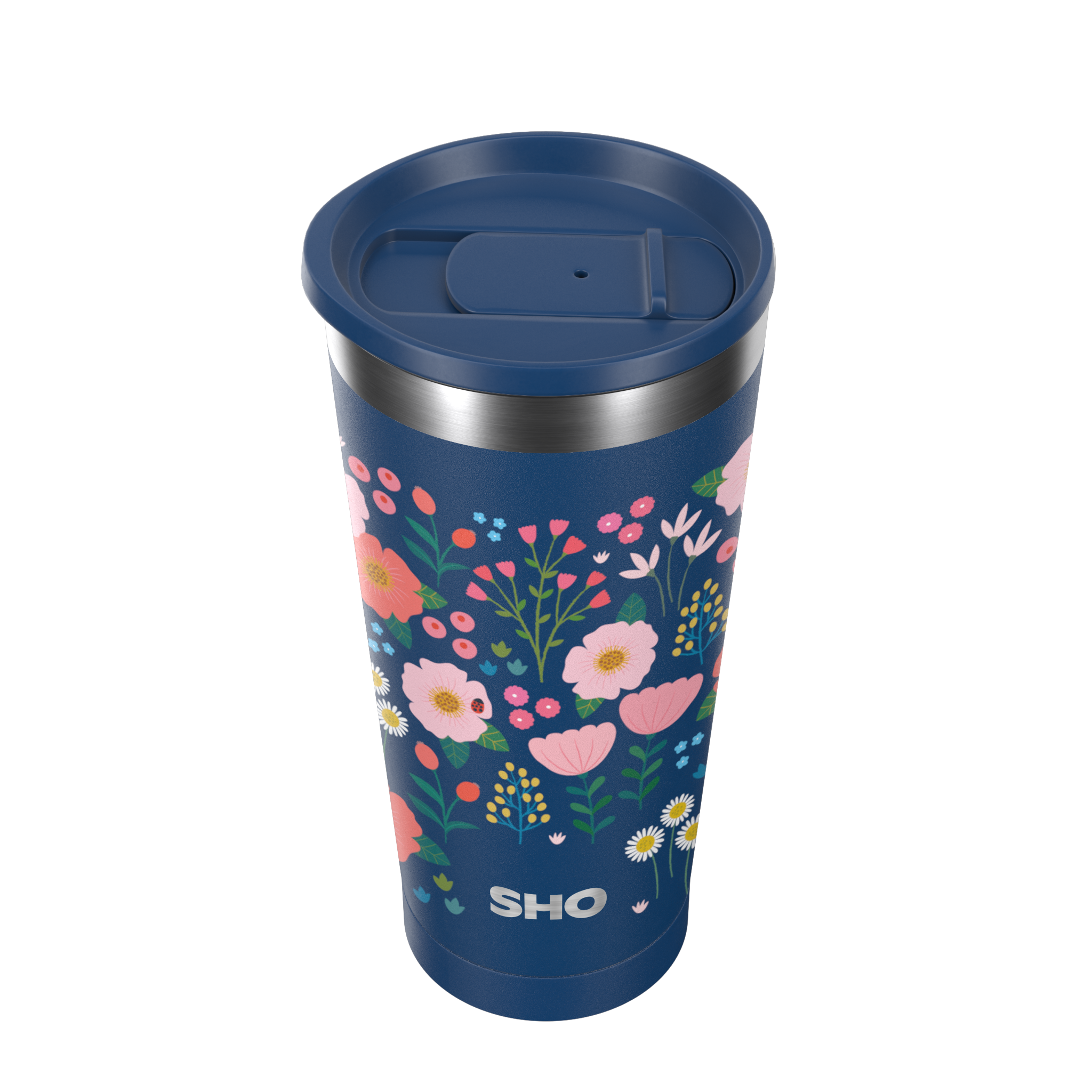 SHO - Calix┃Insulated Reusable Coffee Cup: Designs / Seaside Sundae / 500ml