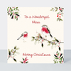 Petimo - Wonderful Mum Robins Sketchbook Christmas Card