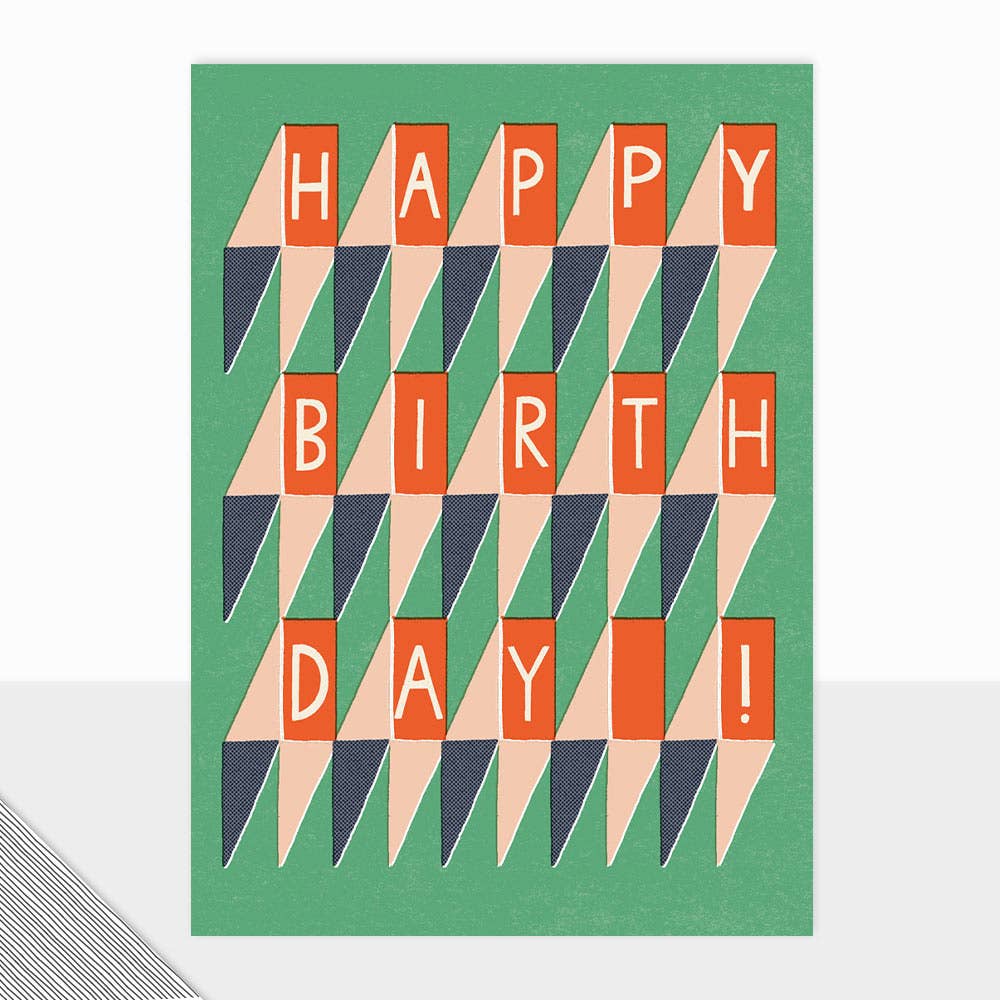 Honcho Happy Birthday Geometric Card - More Than Just a Gift | Narborough Hall