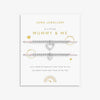 Joma Duo A Little 'Mummy And Me' Bracelets In Silver Plating