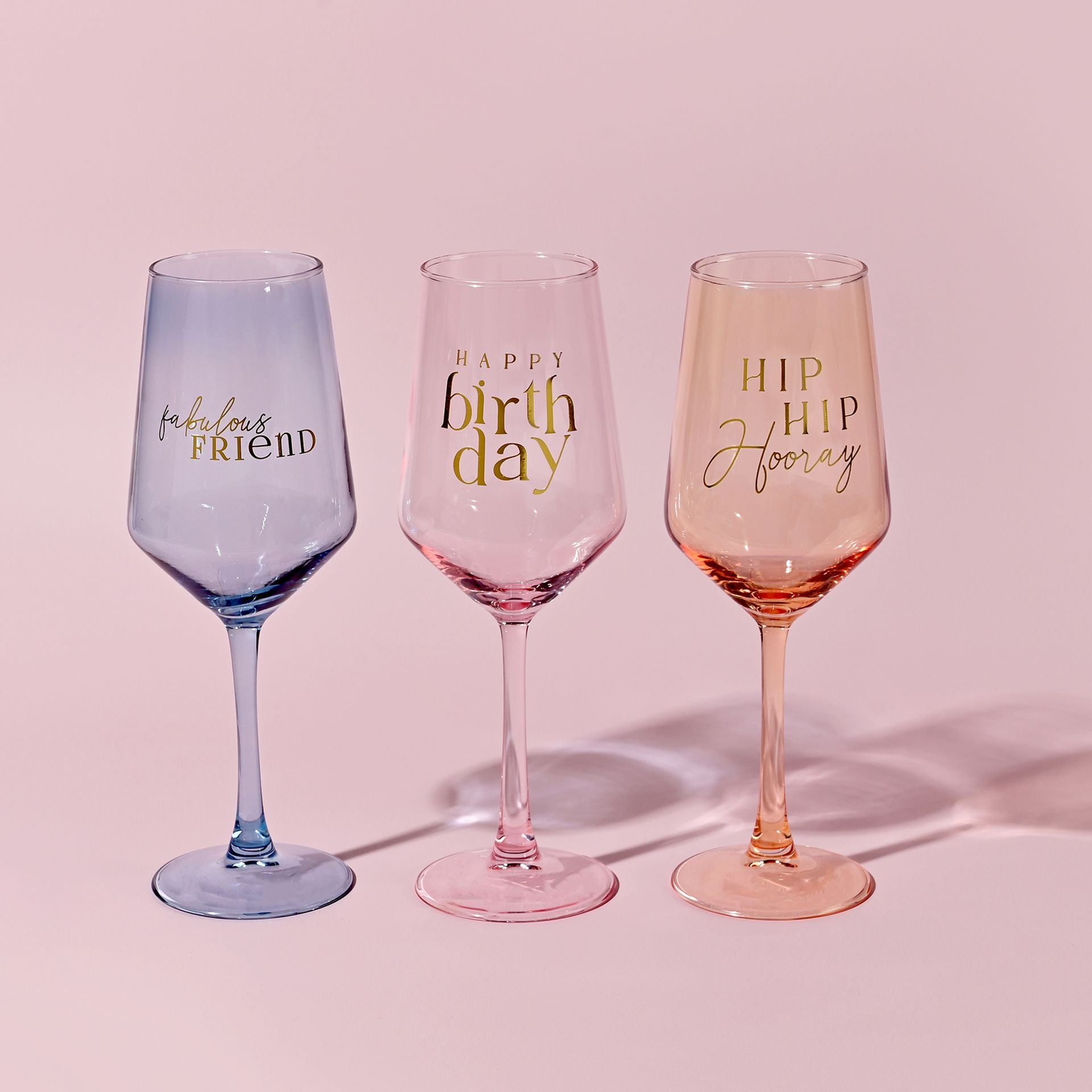 Confetti Wine Glass - Happy Birthday