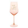 Confetti Wine Glass - Hip Hip Hooray