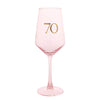Confetti 70th Birthday Wine Glass