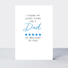 Petimo - Dad as Brilliant as You Script Touchstone Card