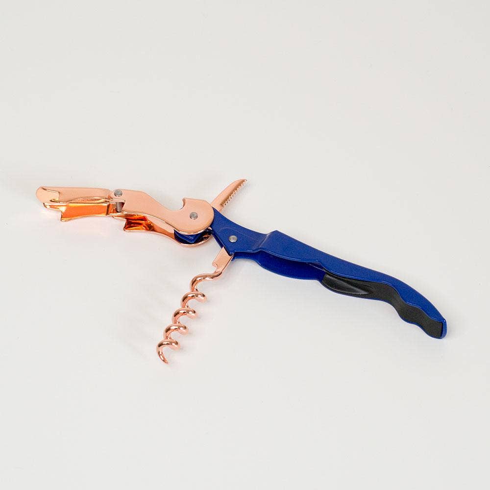UBERSTAR - UBERSTAR  Corkscrew Waiter's Friend - Rose Gold & Blue