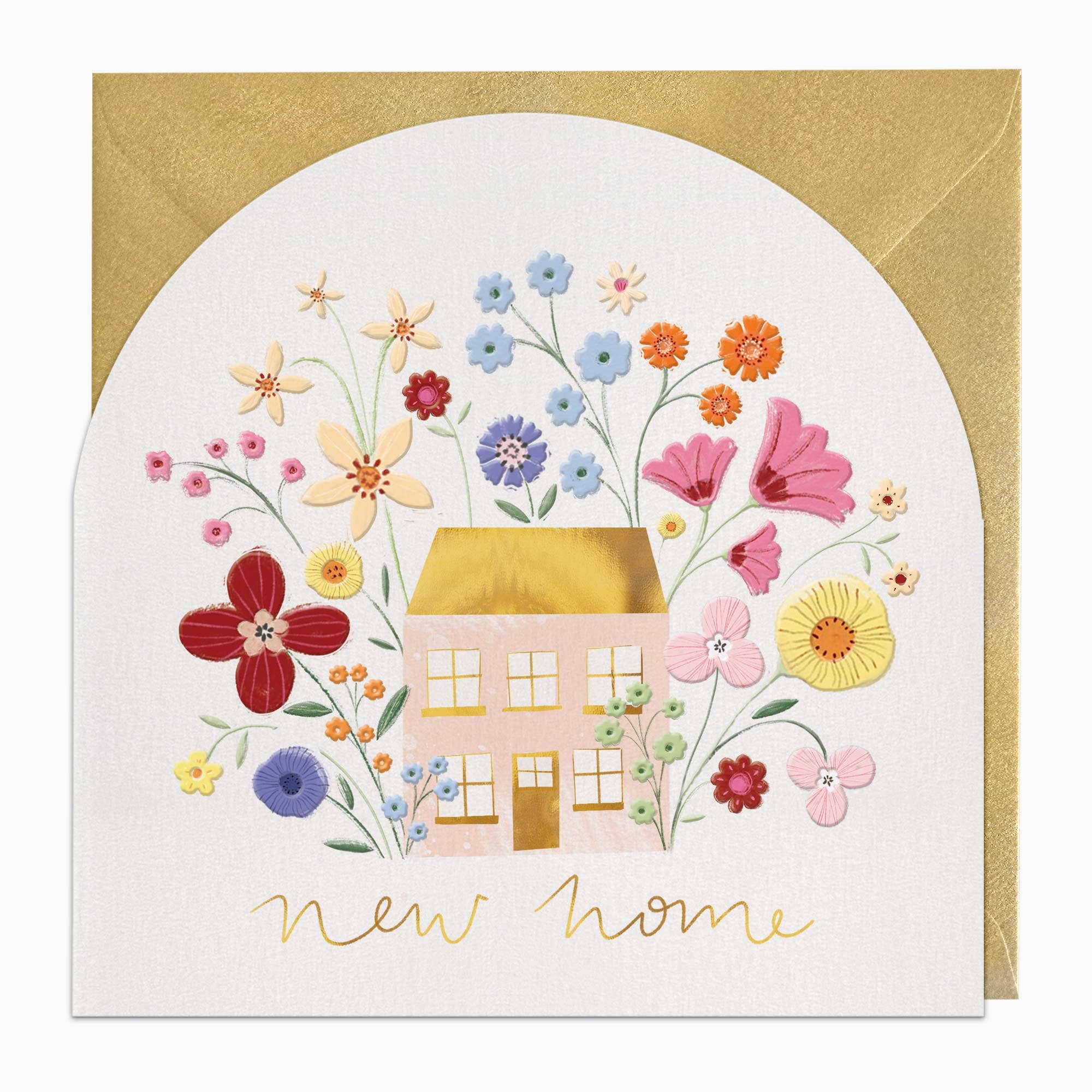 Whistlefish  Floral Arch New Home Card