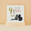 Cardology - Battersea I'd Spend Nine Lives With You Greeting Card - More Than Just a Gift | Narborough Hall