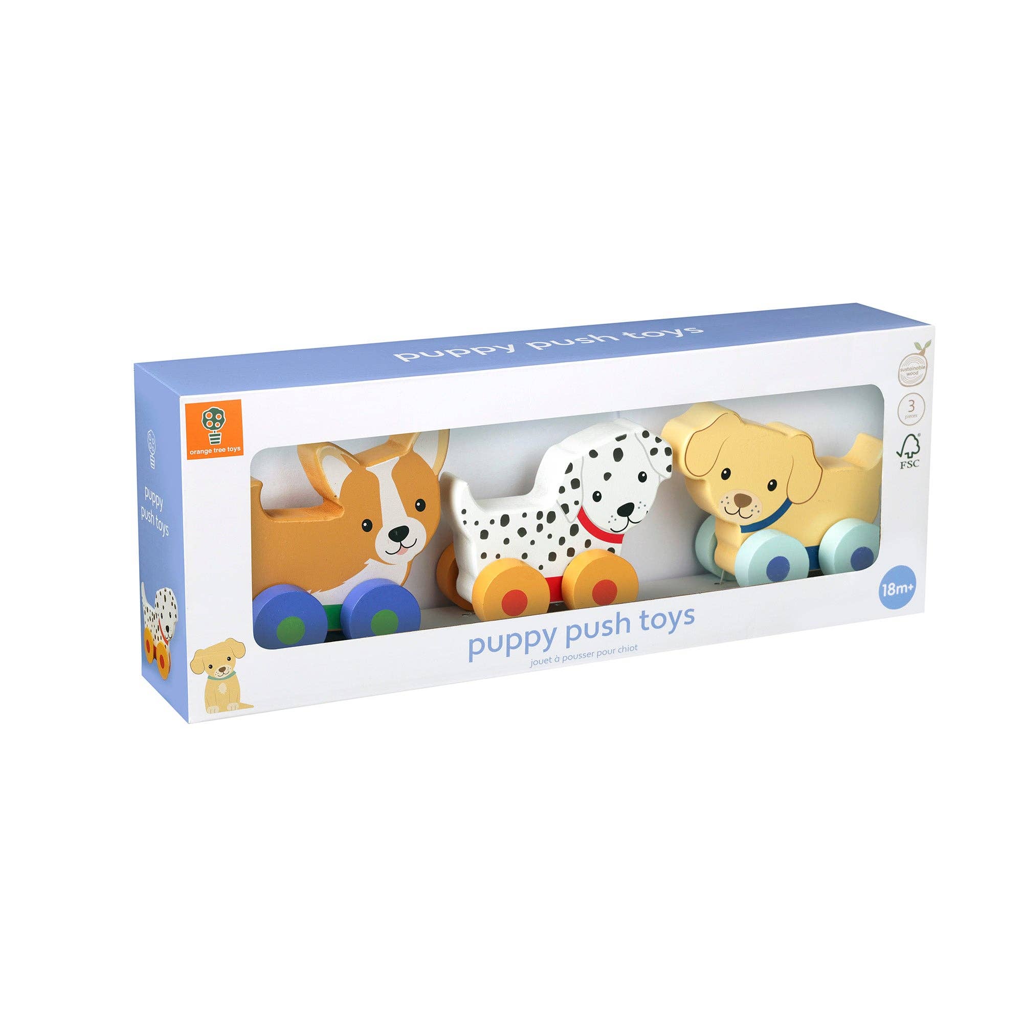 Orange Tree Toys - Puppy Push Toys