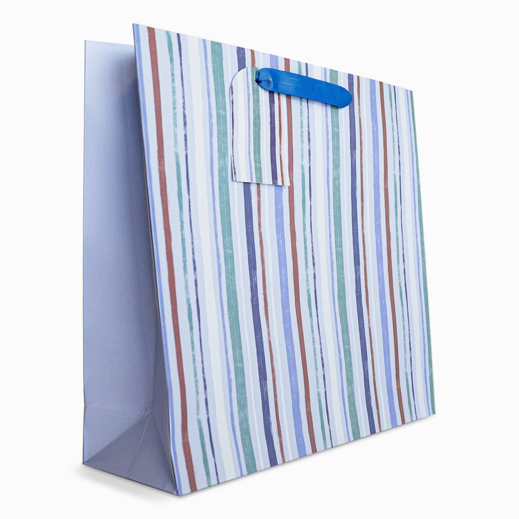 Whistlefish  Blue Stripes Large Gift Bag