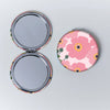 Belly Button Pink Cosmos Compact Mirror