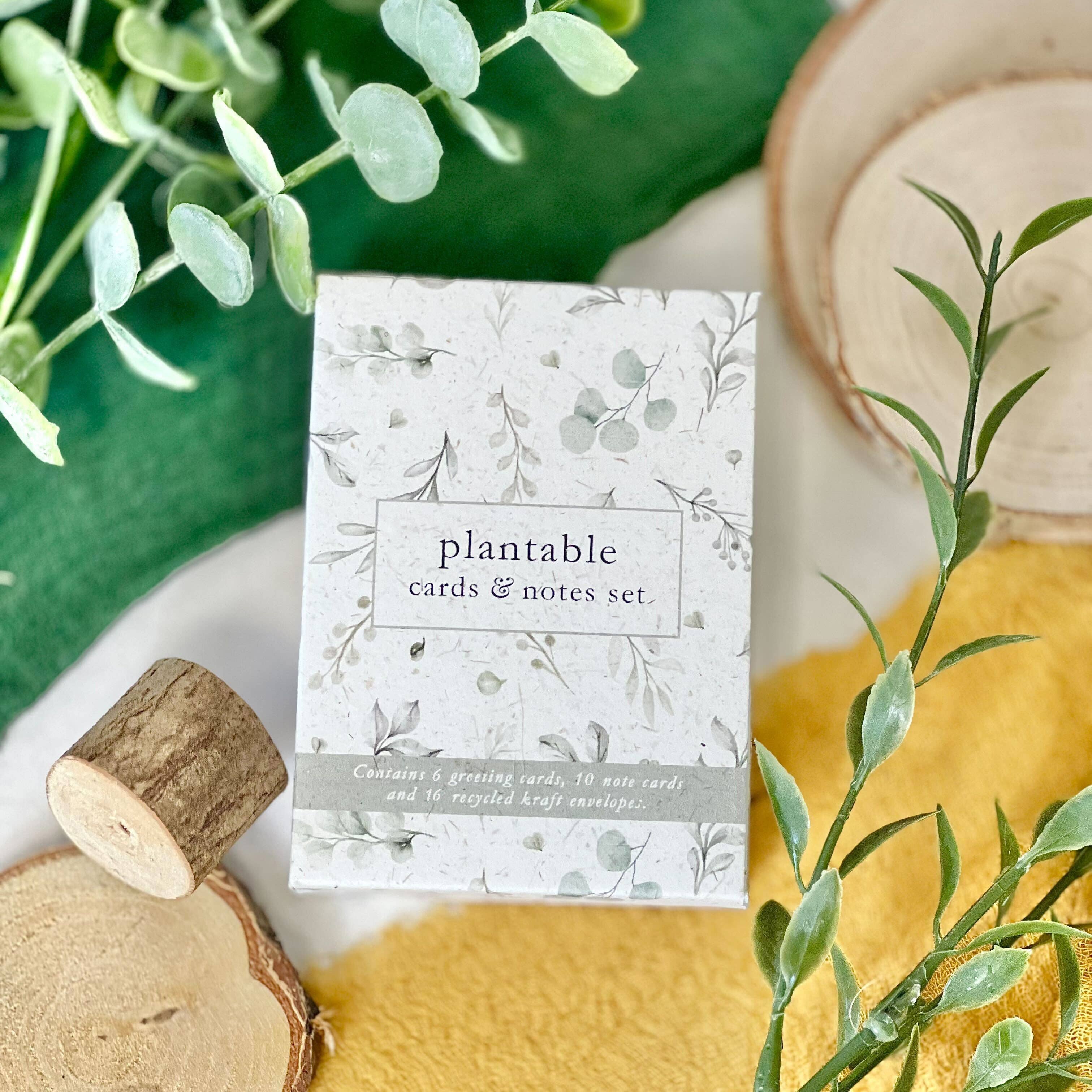 Little Green Gifts - Cards & Notes Set - Choice Of Designs (TU-6): 003 - Blushing Blooms - More Than Just a Gift | Narborough Hall