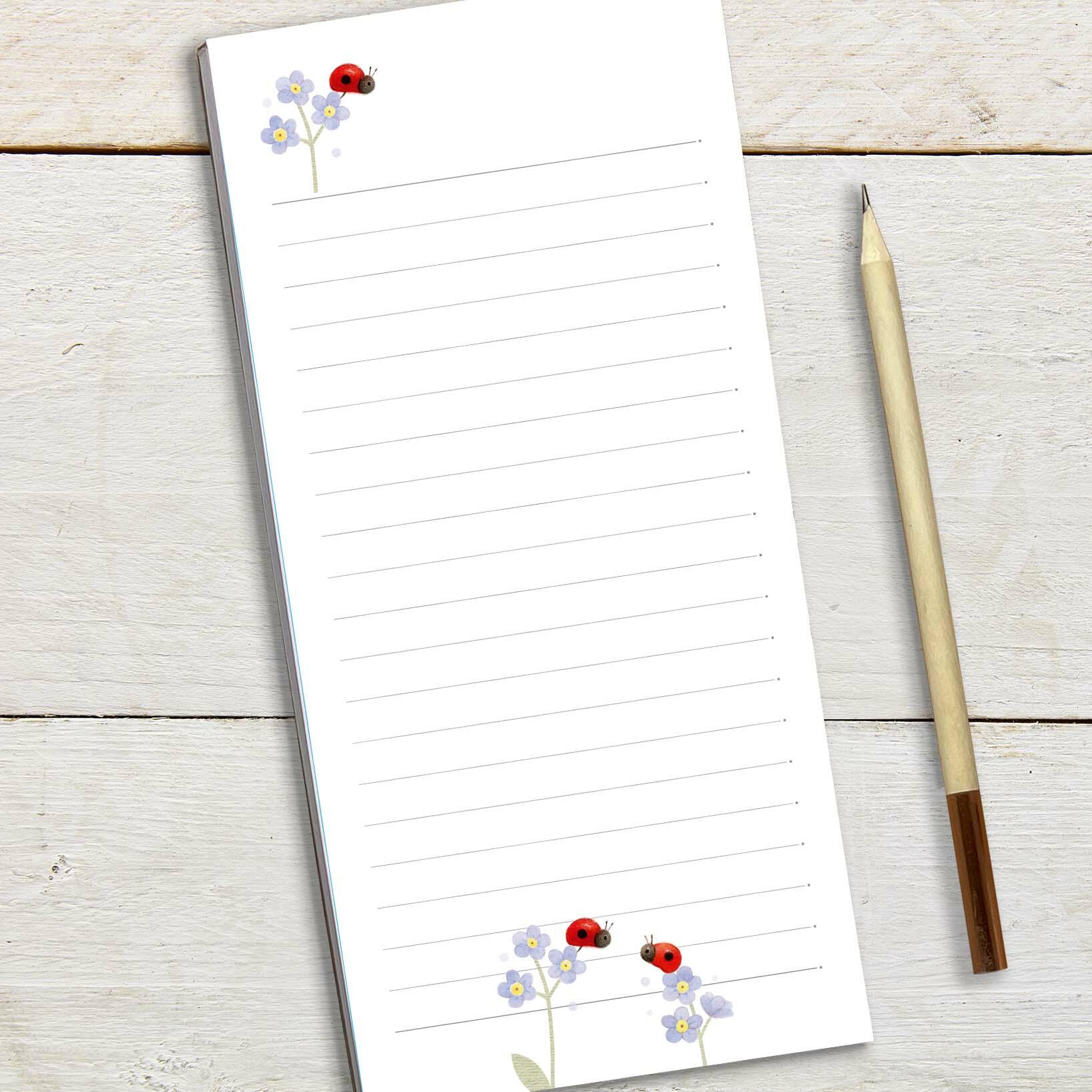 Ginger Betty Ladybirds Magnetic Notepad - More Than Just a Gift | Narborough Hall