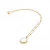 Hot Diamonds Golden Edit Mother of Pearl Calm Pendant Necklace