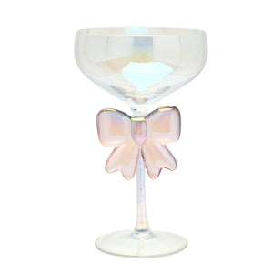 Hestia Iridescent Bow Martini Glass - More Than Just a Gift | Narborough Hall
