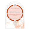 Life Charms Carnelian and Silver Wellness Semi Precious Bracelet