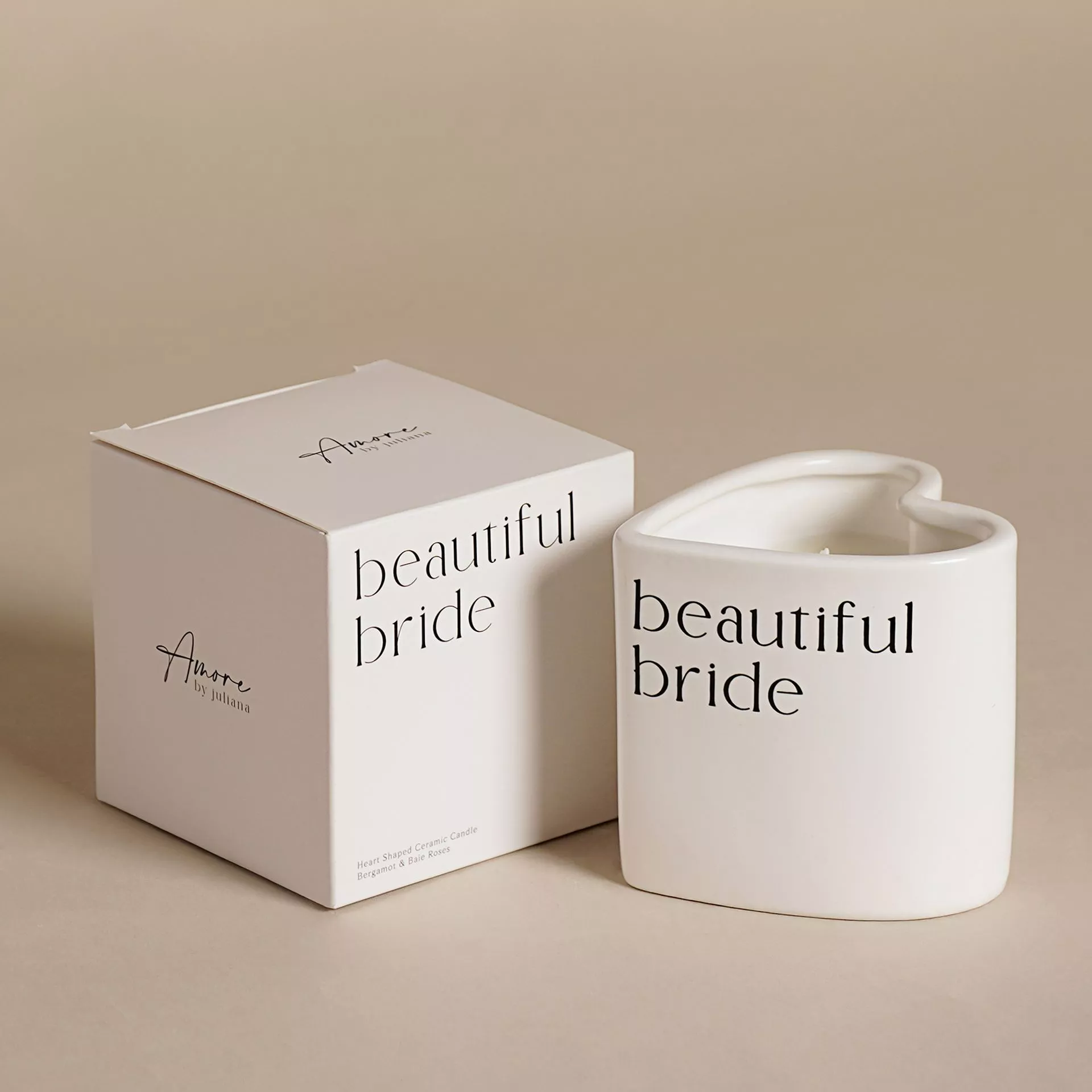 Amore Heart Candle - Bride - More Than Just a Gift | Narborough Hall