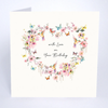 Beija-Flor With Love Wreath Birthday Card - More Than Just a Gift | Narborough Hall