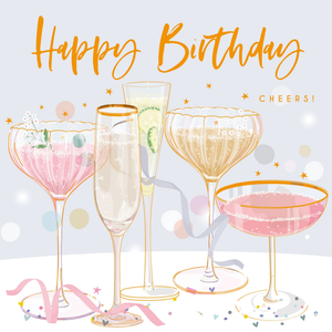 Belly Button Elle Cheers Cocktail Birthday Card - More Than Just a Gift | Narborough Hall