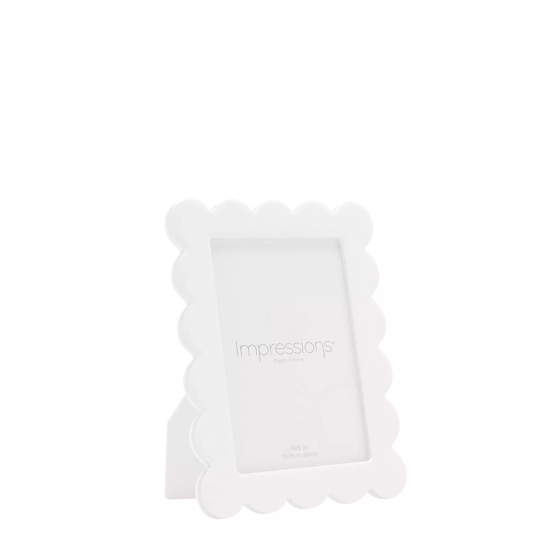 Impressions White Flower Shaped Rectangle Photo Frame - 4" x 6" - More Than Just a Gift | Narborough Hall